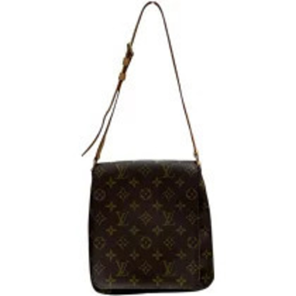 Louis Vuitton Musette Salsa Short Brown Monogram Canvas Shoulder Bag